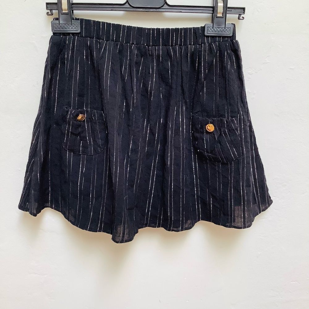 T-BAGS GIRLS SKIRT NWT 6/7 BLACK BLING